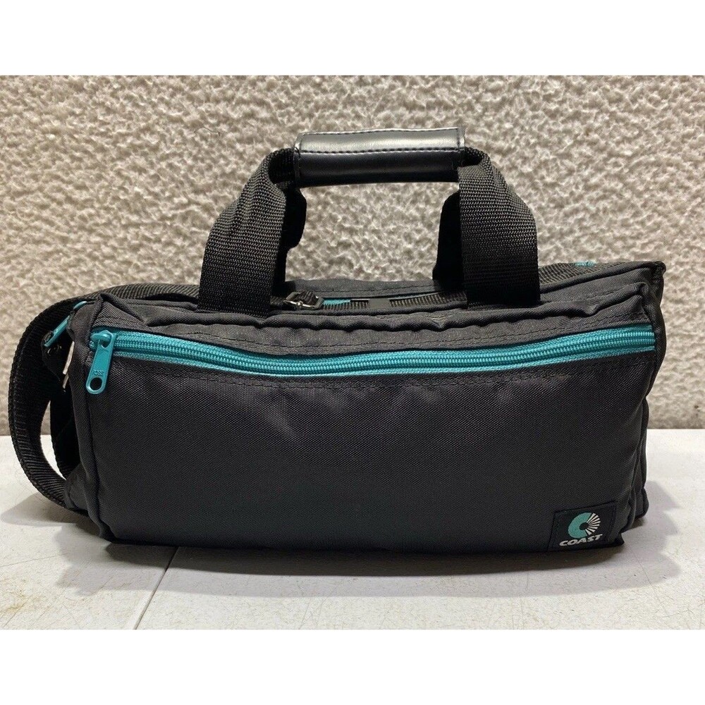 Vintage Coast Camera Bag Black And Teal